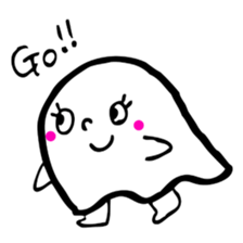 Pretty ghost sticker #488287