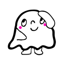Pretty ghost sticker #488289