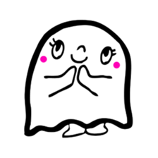 Pretty ghost sticker #488290