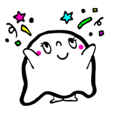 Pretty ghost sticker #488291