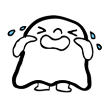 Pretty ghost sticker #488294