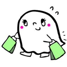 Pretty ghost sticker #488295