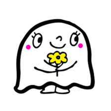 Pretty ghost sticker #488298
