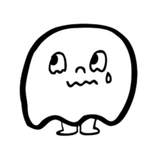 Pretty ghost sticker #488299