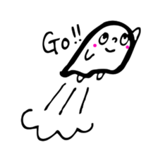 Pretty ghost sticker #488302