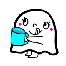 Pretty ghost sticker #488303
