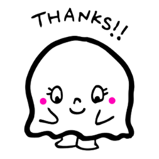 Pretty ghost sticker #488304