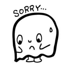 Pretty ghost sticker #488305
