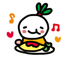 White turnip daughte sticker #488798