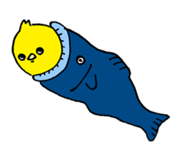 cadisiro small bird sticker #488985