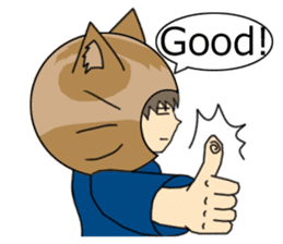 Cat salaryman(English version) sticker #489315