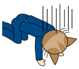 Cat salaryman(English version) sticker #489317