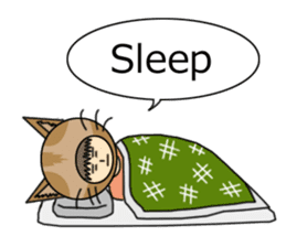 Cat salaryman(English version) sticker #489332