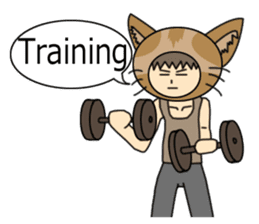 Cat salaryman(English version) sticker #489333