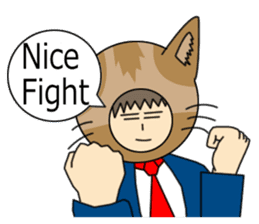Cat salaryman(English version) sticker #489342