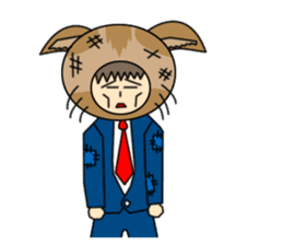 Cat salaryman(English version) sticker #489344