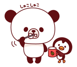 Panda(pon-yan)&Puffin(Puffy) -3- sticker #489488