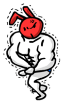 Muscular Rabbit sticker #489801