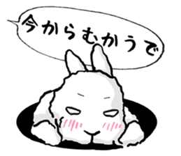 Assortment of rabbit speech bubble sticker #490003