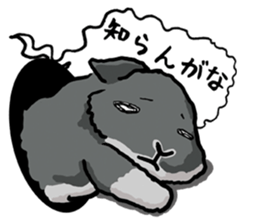 Assortment of rabbit speech bubble sticker #490012