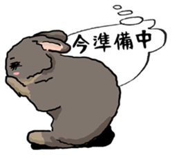 Assortment of rabbit speech bubble sticker #490027