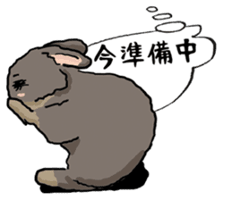 Assortment of rabbit speech bubble sticker #490027