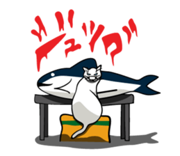 Manjyumaru & cats tour sticker #490195