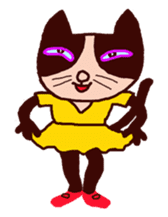 Friends with Black Cat Yama-ko sticker #491552