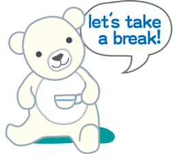 Little bear "WHITY" sticker #491874