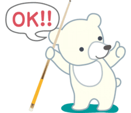 Little bear "WHITY" sticker #491875