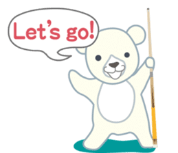 Little bear "WHITY" sticker #491880