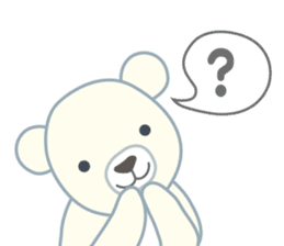 Little bear "WHITY" sticker #491881