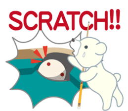 Little bear "WHITY" sticker #491882