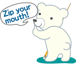 Little bear "WHITY" sticker #491883