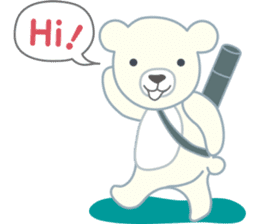 Little bear "WHITY" sticker #491896