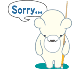 Little bear "WHITY" sticker #491898