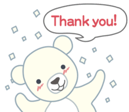 Little bear "WHITY" sticker #491899