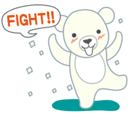 Little bear "WHITY" sticker #491903