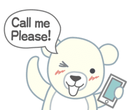 Little bear "WHITY" sticker #491904