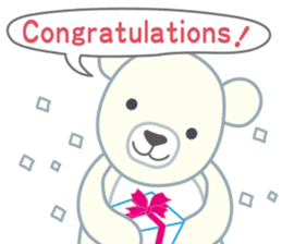 Little bear "WHITY" sticker #491905