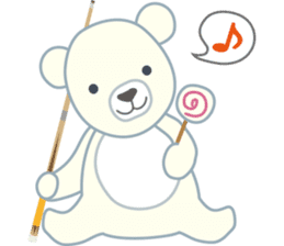 Little bear "WHITY" sticker #491906