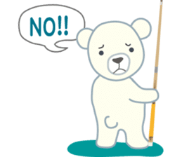 Little bear "WHITY" sticker #491908