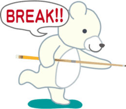 Little bear "WHITY" sticker #491912