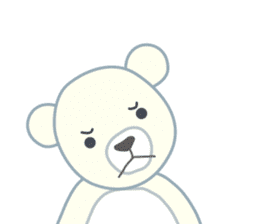 Little bear "WHITY" sticker #491913