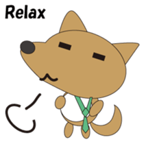 The salaried dog English version sticker #492034