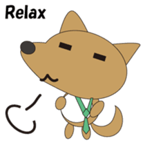 The salaried dog English version sticker #492034