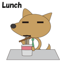 The salaried dog English version sticker #492037