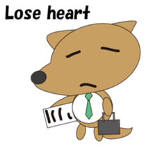 The salaried dog English version sticker #492041