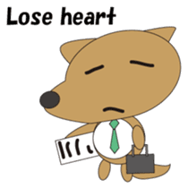 The salaried dog English version sticker #492041