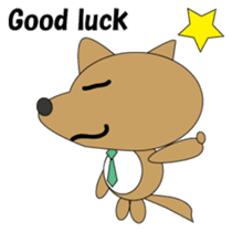 The salaried dog English version sticker #492042